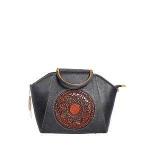 Totem Retro Style Leather Handbag